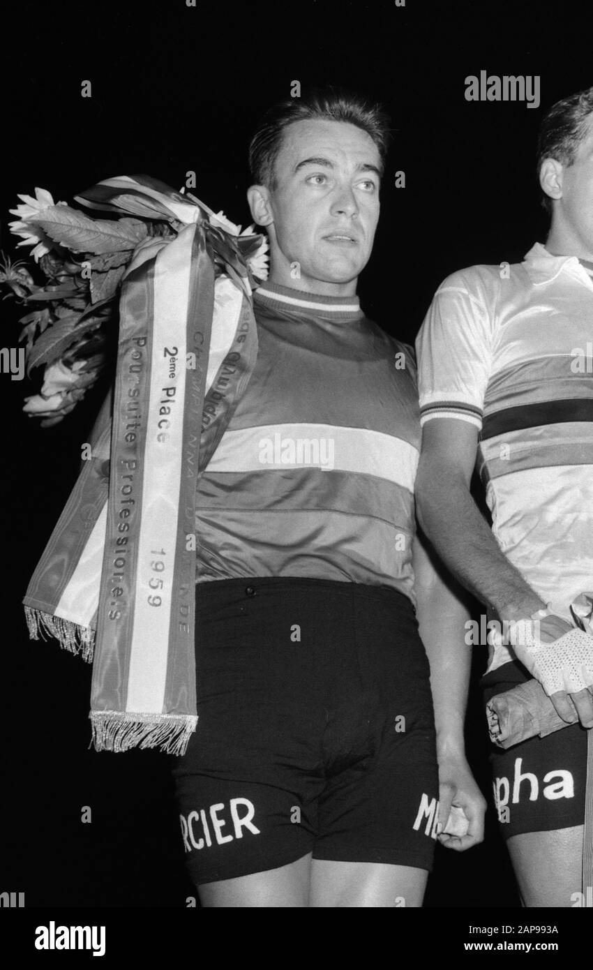 Championnat du monde de cyclisme sur la piste d'Amsterdam. Albert Bouvet ; Banque D'Images
