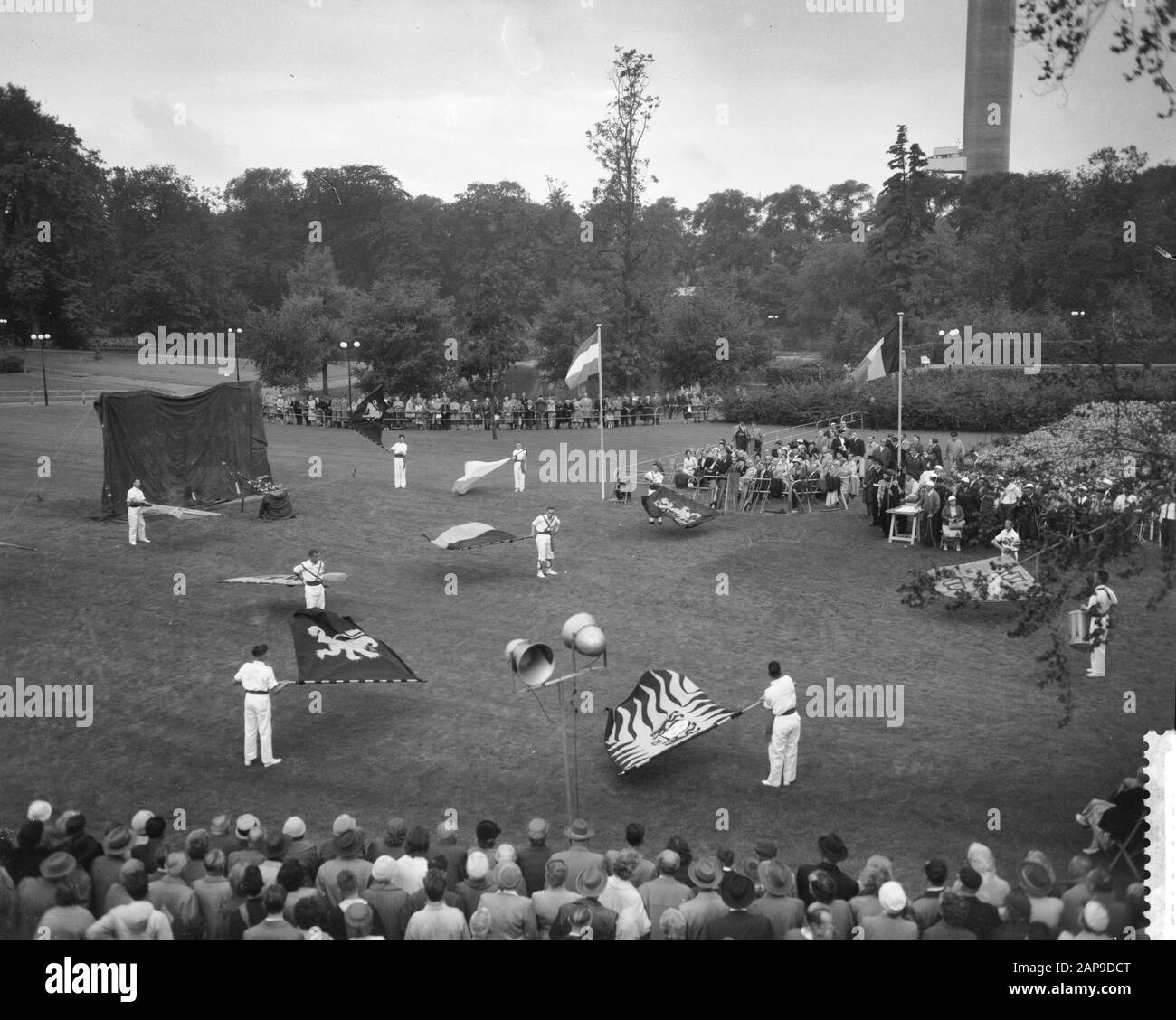 Journée belge de Floriade, aperçu vendelzwwing Date: 2 septembre 1960 mots clés: VENDELWWAAW, overviews Nom de l'institution: Floriade Banque D'Images