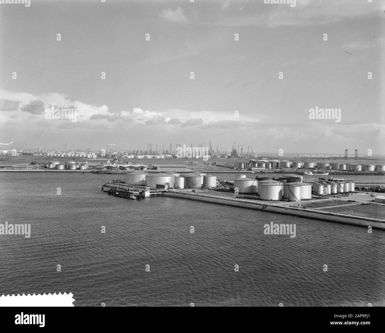 Construction plus grand quai en Europe Date: 21 mars 1961 mots clés: Construction Banque D'Images