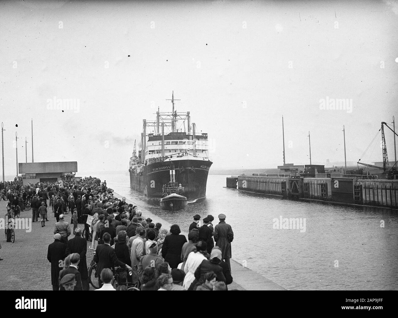 Arrivée Willlem Barentsz Date: 21 May 1947 Mots Clés: Arrivée Nom Personnel: Willlem Barentsz Banque D'Images