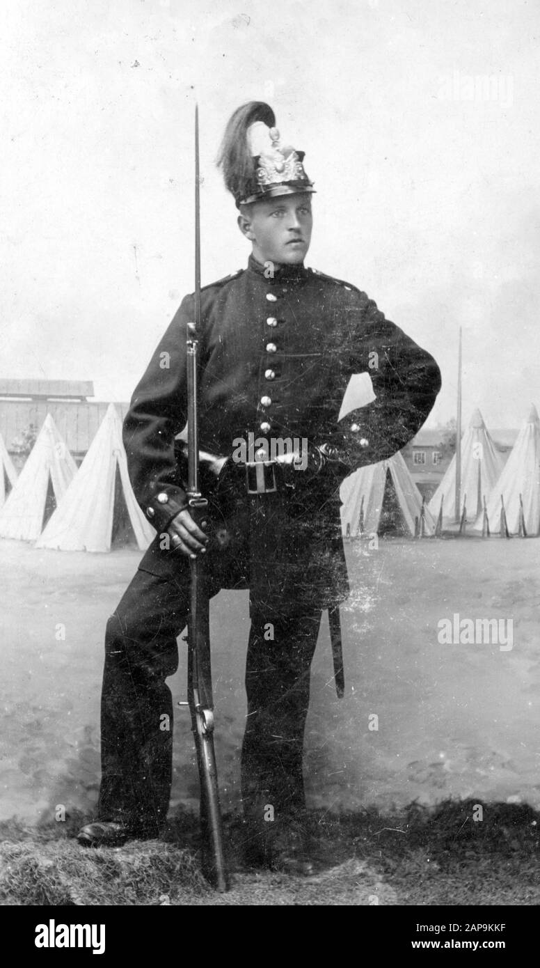 Soldat suédois dans les années 1890 Banque D'Images
