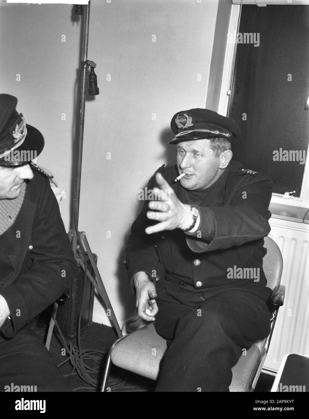 Abbaye de la fontaine de cargo britannique votée par Wijsmulle kaptein A. van der Wiele et Kaptein P. Langbroek Date : le 15 février 1962 mots clés : navires de fret Banque D'Images