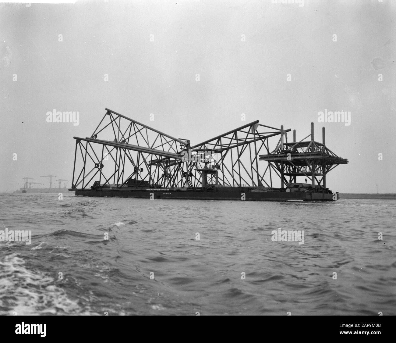 92 m sommeil long (via Verolme) dans le golfe Persique Date : 28 février 1962 Nom de l'institution : Verolme Banque D'Images