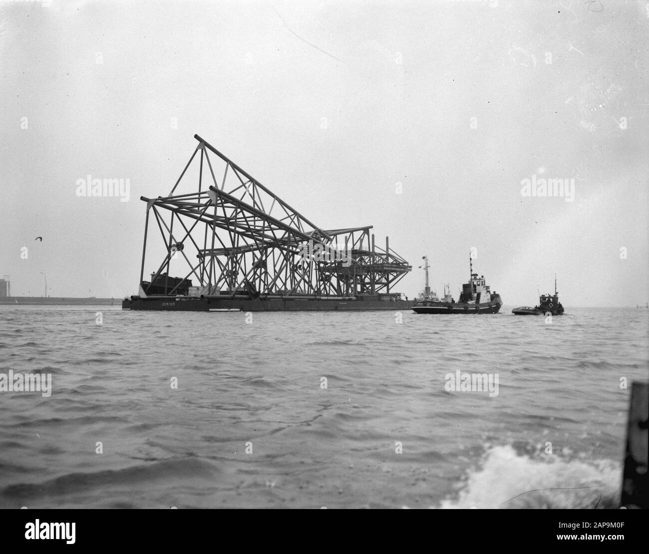 92 m sommeil long (via Verolme) dans le golfe Persique Date : 28 février 1962 Nom de l'institution : Verolme Banque D'Images