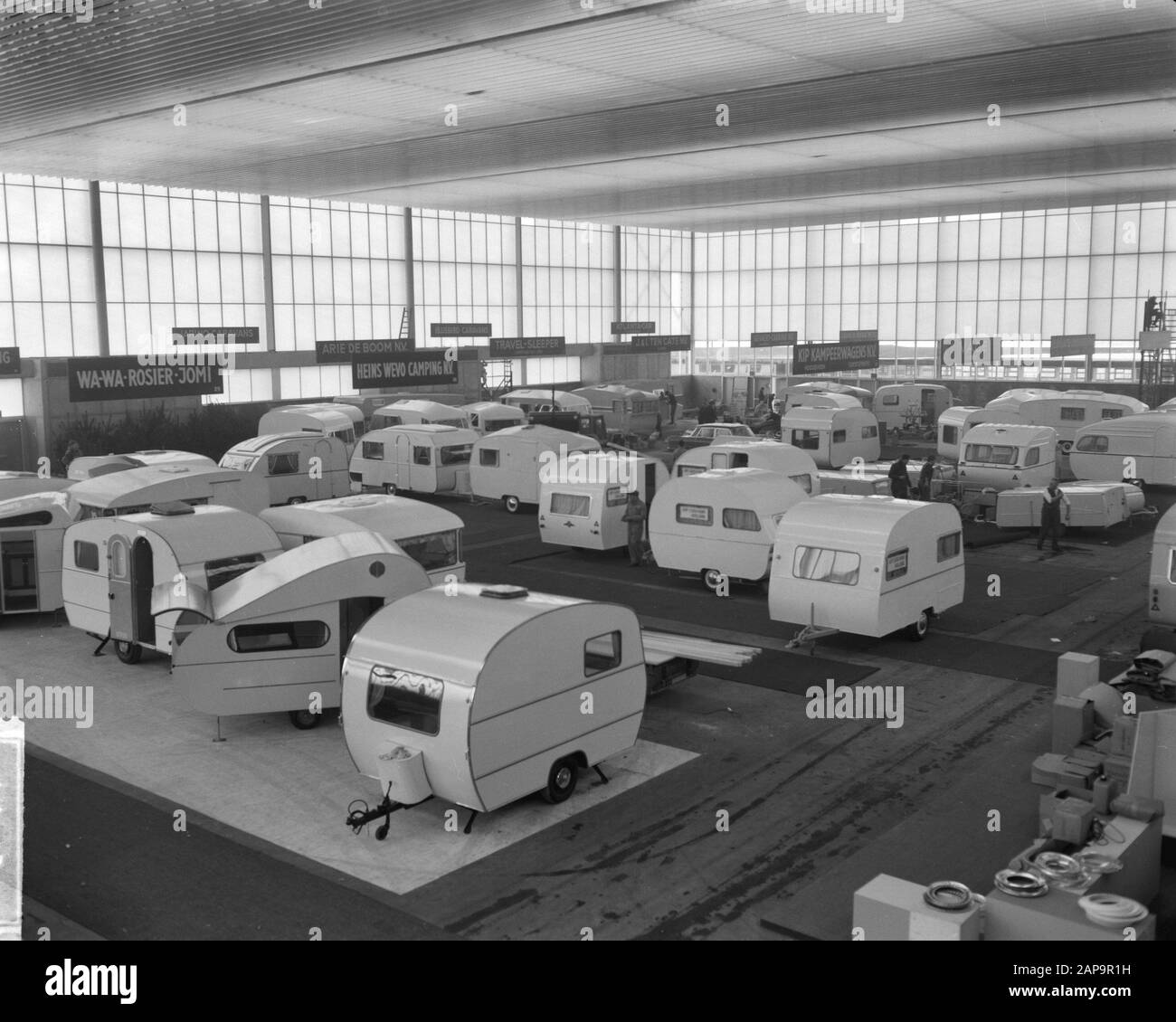 46ème exposition RAI car and Caravan, Caravan Date : 5 février 1963 lieu : Amsterdam, Noord-Holland mots clés : CARANS Banque D'Images