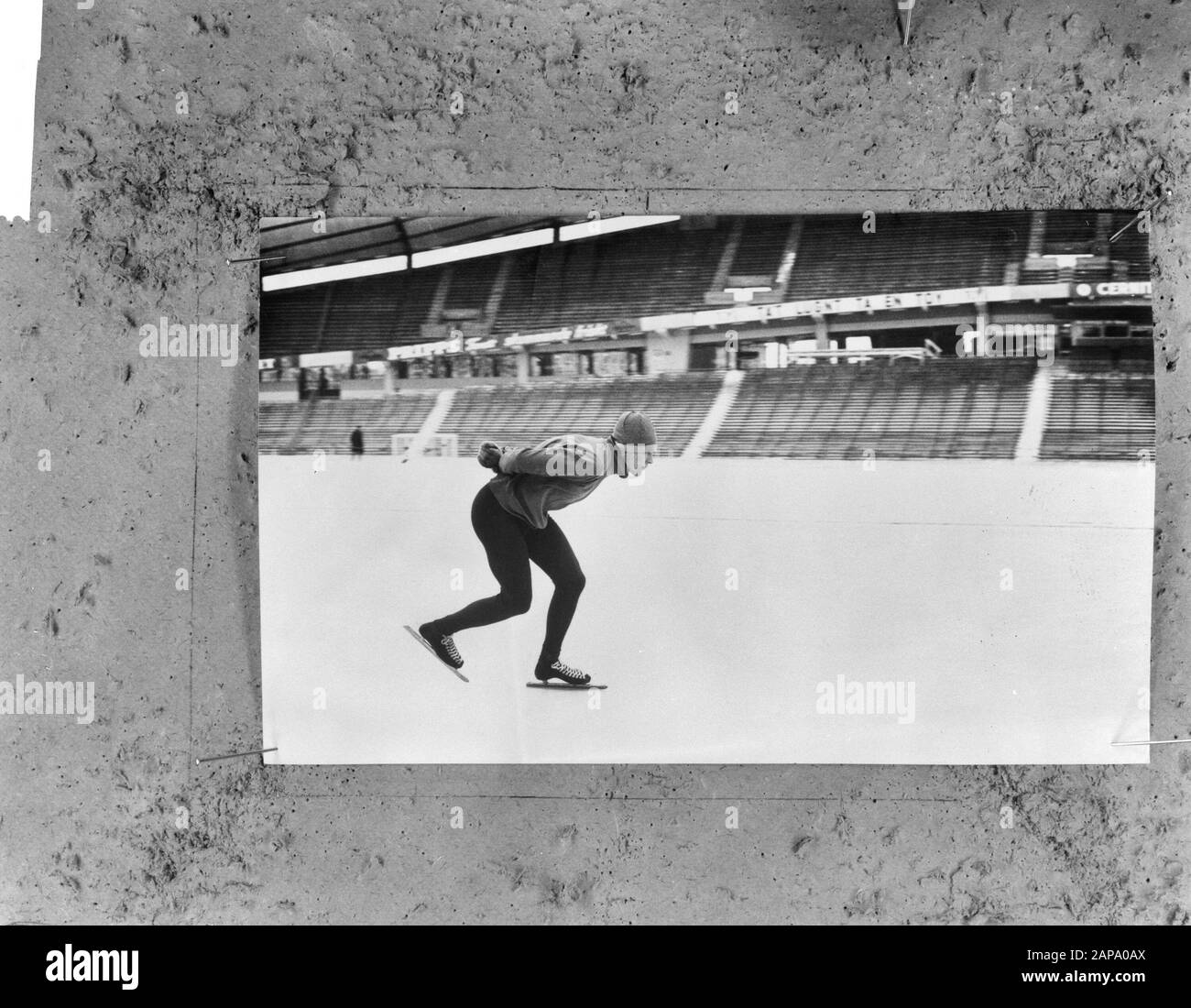 ARD Schenk in actie (skater Rider) Date: 9 février 1965 mots clés: Patinage, sport Nom De La Personne: Schenk, Ard Banque D'Images