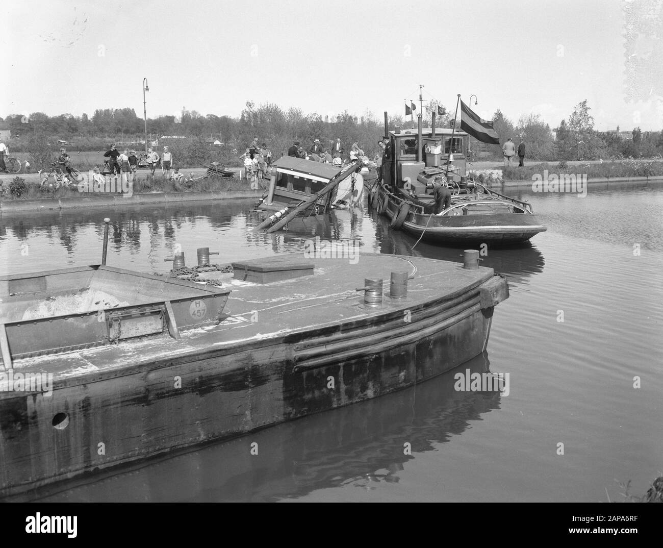 Collision sur Weespertrekvaart Date : 28 mai 1955 mots clés : collisions Banque D'Images