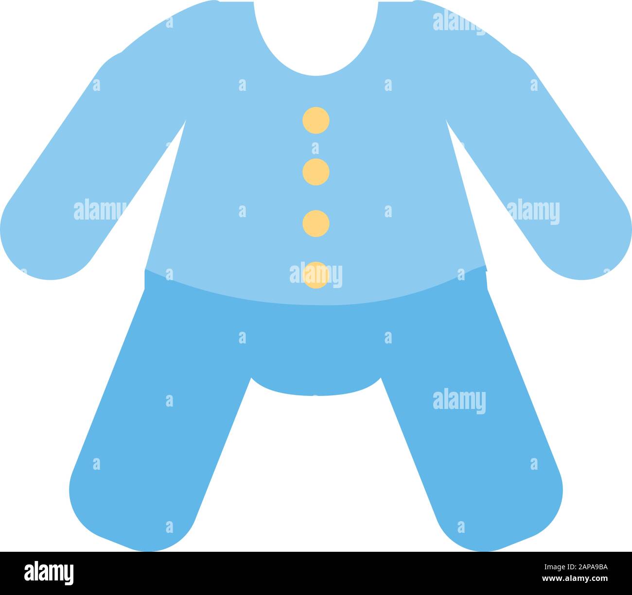 Conception de tissu pour bébé, innocence d'objet pour enfant nouveau-né et illustration vectorielle de petit thème Illustration de Vecteur