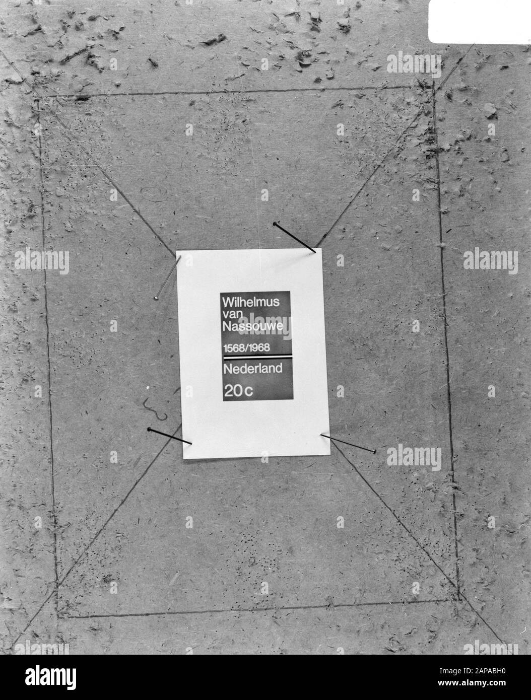 Timbre spécial 20 kt (quarantième anniversaire Wilhelmina) Date: 11 juillet 1968 mots clés: Timbres-poste Nom personnel: Wilhelmina, princesse Banque D'Images