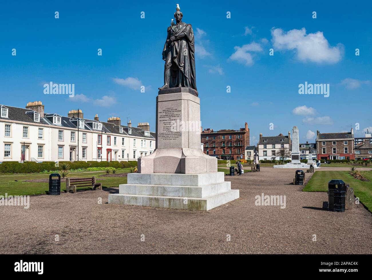 Statue D'Archibald William Earl Of Eglinton & Wintoun Sur La Place Wellington Ayr South Ayrshire Scotland Uk Banque D'Images