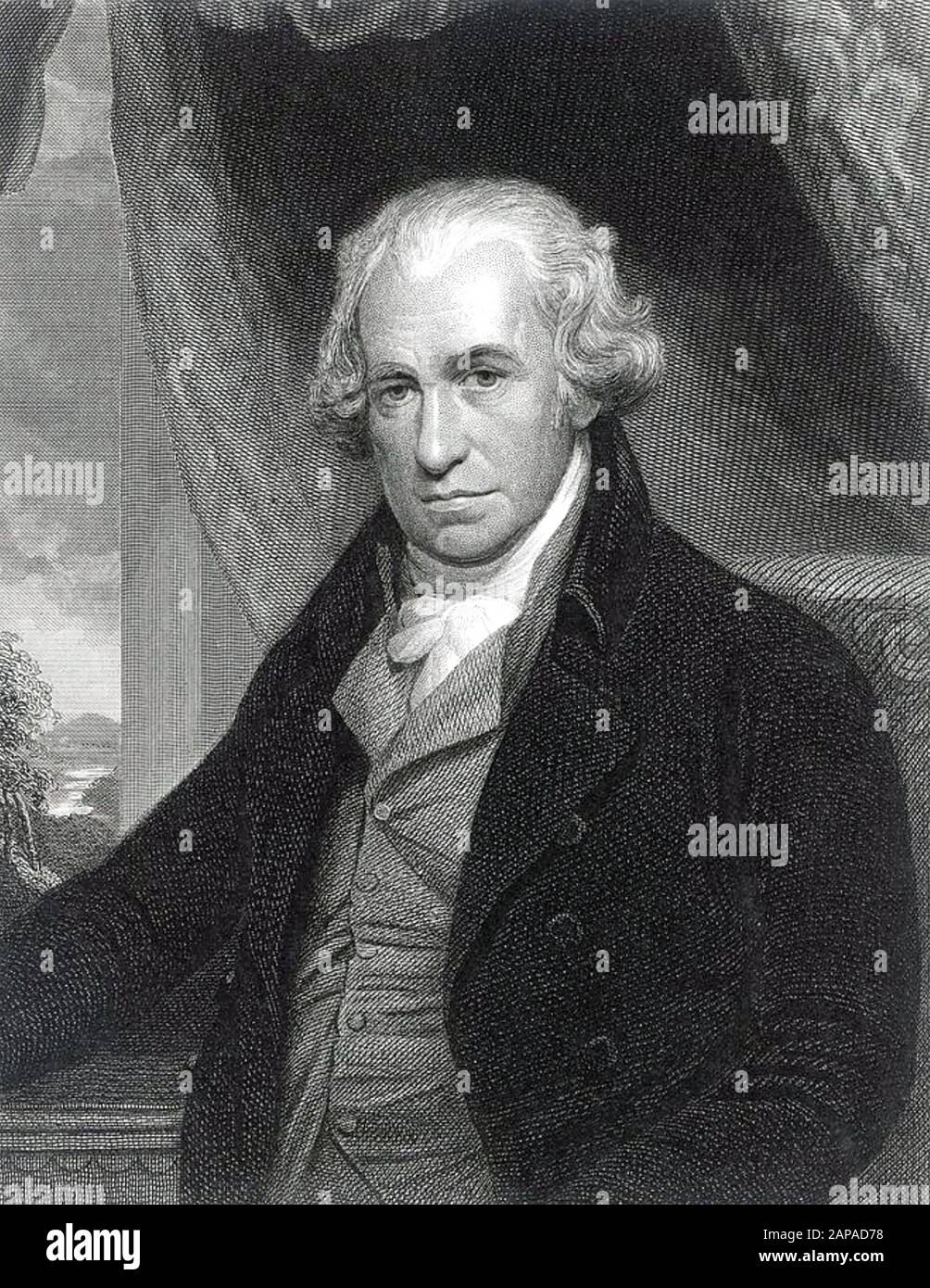 James WATT (1736-1819) inventeur et chimiste écossais Banque D'Images