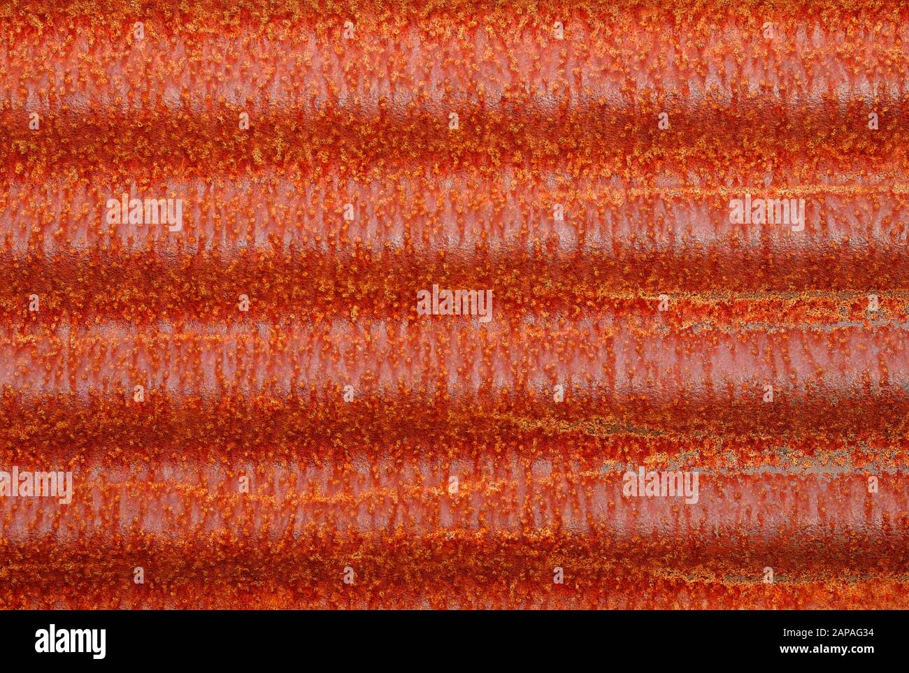 fond en métal de fer ondulé rouillé Banque D'Images