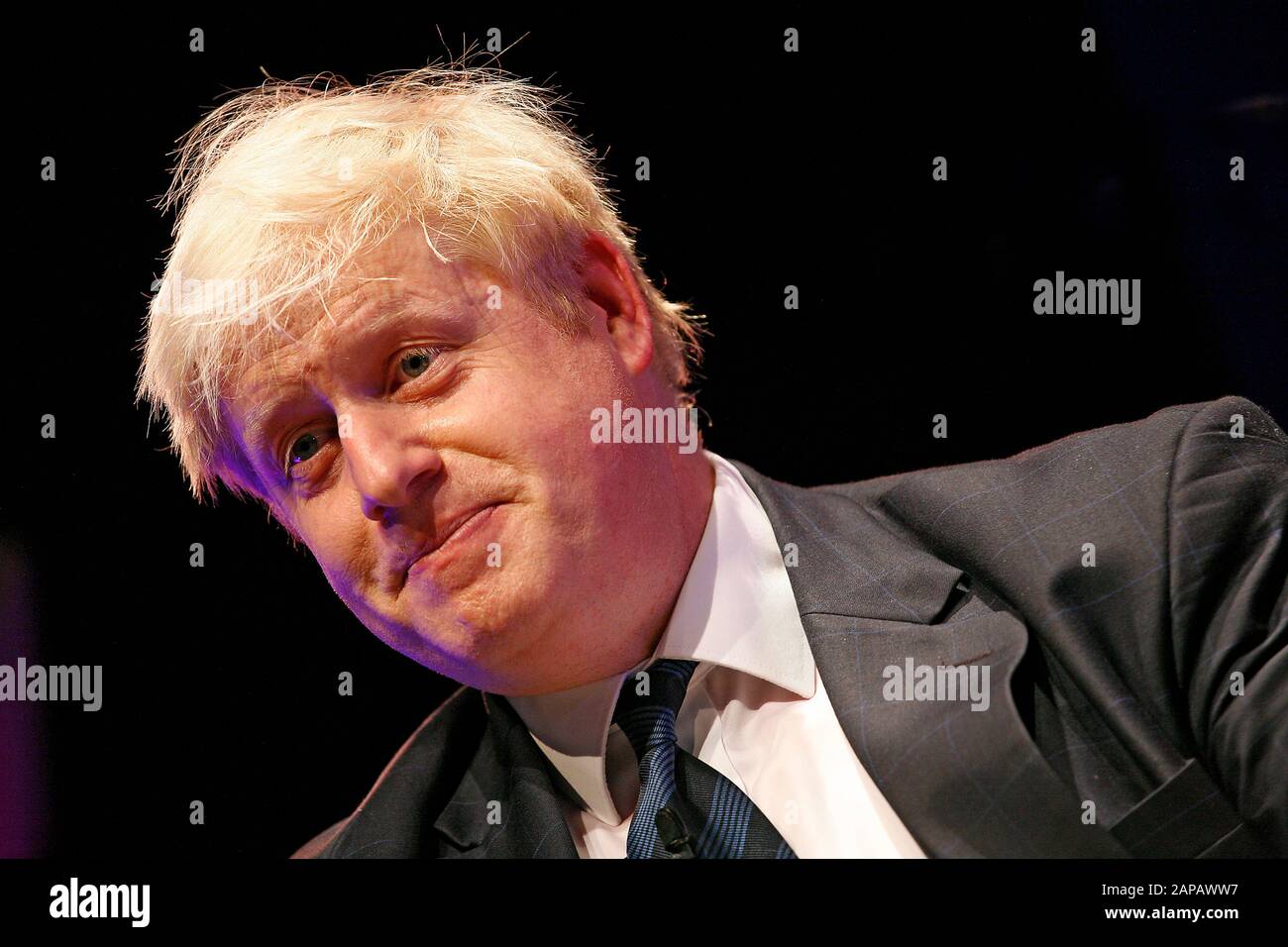 Boris Johnson, Festival Hay, Hay-On-Wye 2 Juin 2012. Le maire de Londres, présente Les gens qui ont fait la ville qui a fait le monde. ©PRWPhotograp Banque D'Images