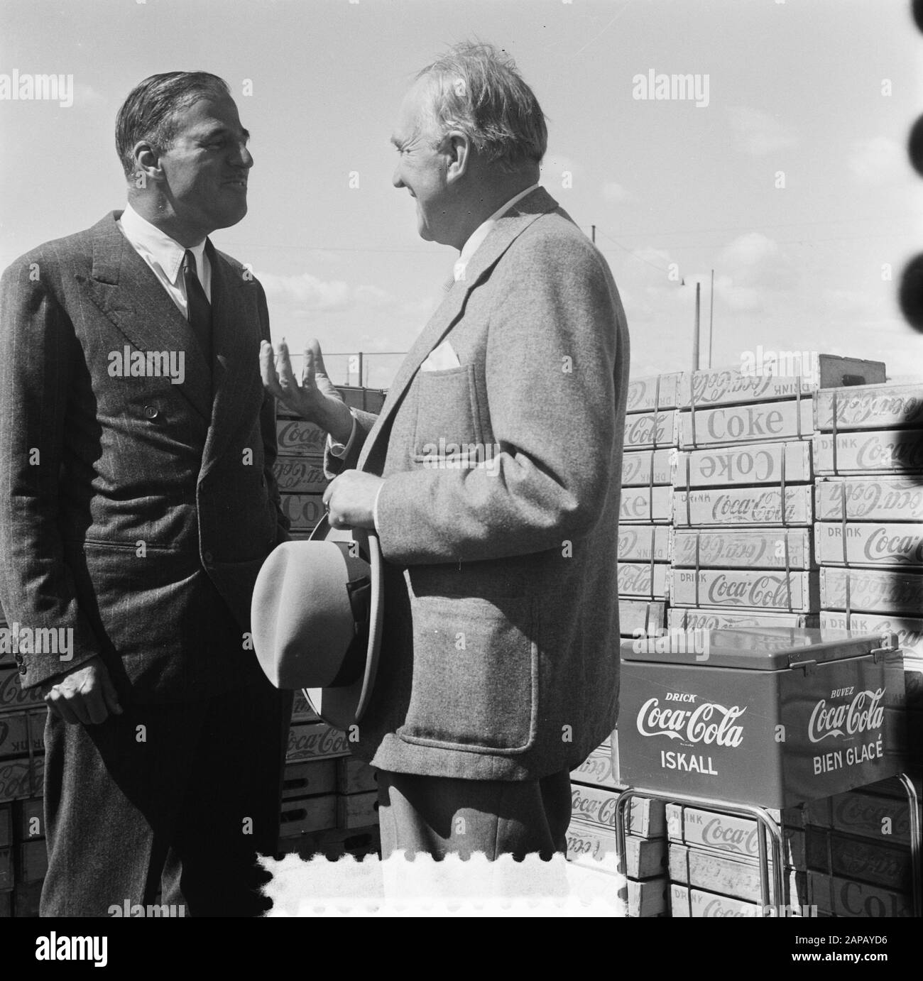 Réception Coca Cola Helsinki Date : 7 Juillet 1952 Lieu : Helsinki Banque D'Images