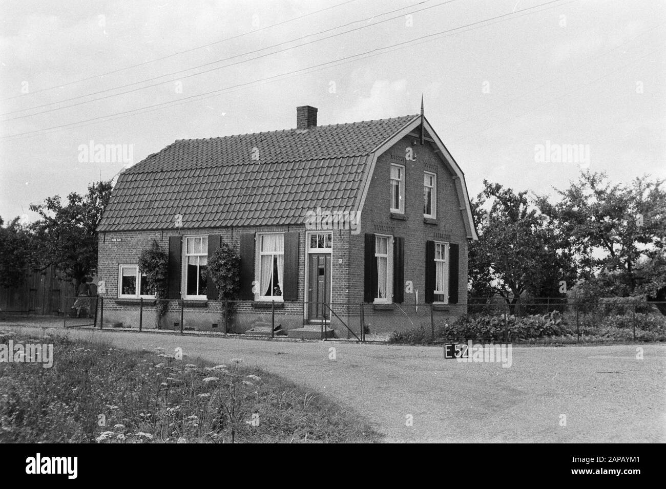 Services culturels à points fixes Description: Ferme à Echteld Annotation: E-52. Terreinwatermodifications Banque D'Images Services culturels à points fixes Description: Ferme à Echteld Annotation: E-52. Terreinwatermodifications Banque D'Images