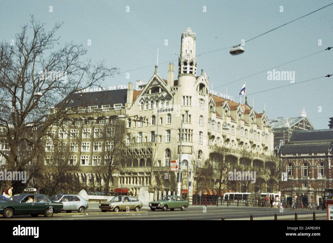 Americain Hotel (existe 100 ans), extérieur Date : 27 mars 1982 mots clés : Hôtels Banque D'Images