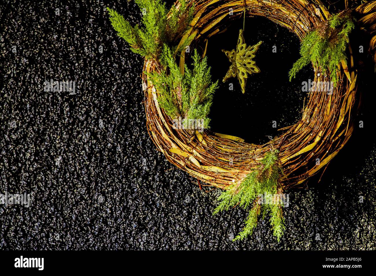Couronne de Noël Banque D'Images