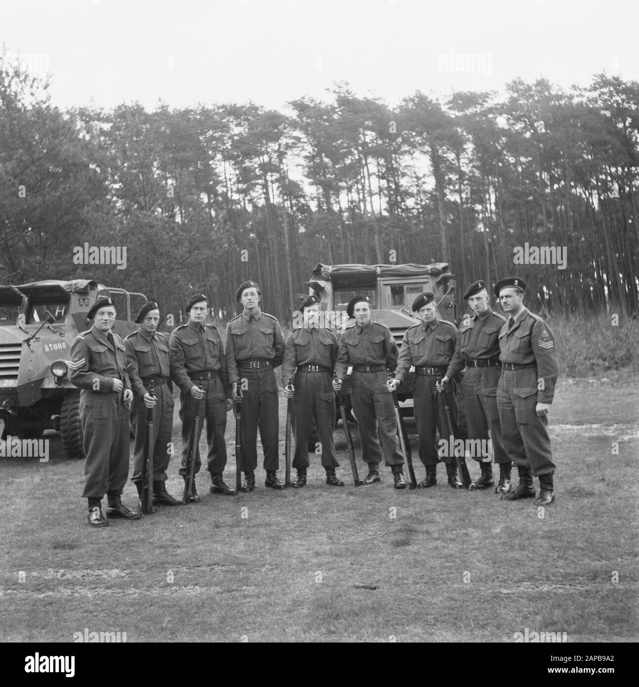 Beediging armure division Date: 1 mai 1946 mots clés: Beediging Banque D'Images