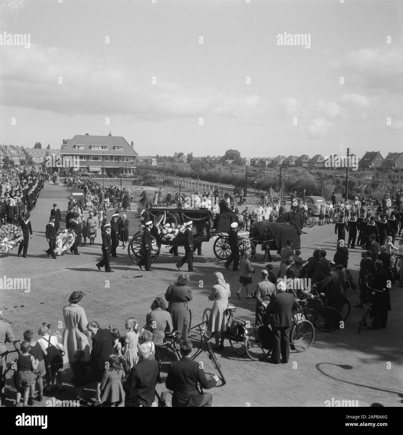 Obsèques Adelborst-Flyer Meulenberg Date : Le 27 Août 1948 Mots Clés : Obsèques Banque D'Images