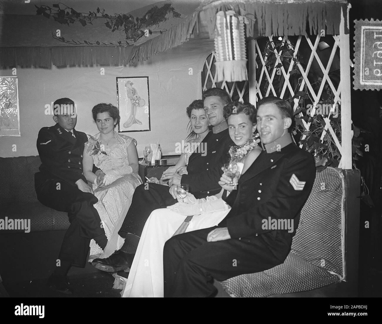 Den Helder Assaut Adelborsten Date : 18 Décembre 1953 Lieu : Den Helder Banque D'Images