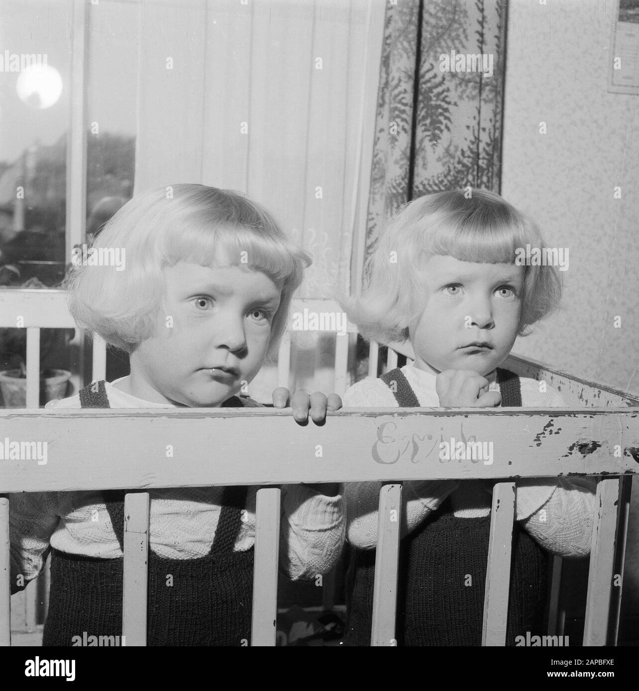 8 novembre Siamois jumeaux Folkje en Tjitske de Vries Date : 1 novembre 1955 mots clés : Siamois jumeaux Nom du personnage : Folkje, Vries, Tjitske de Banque D'Images