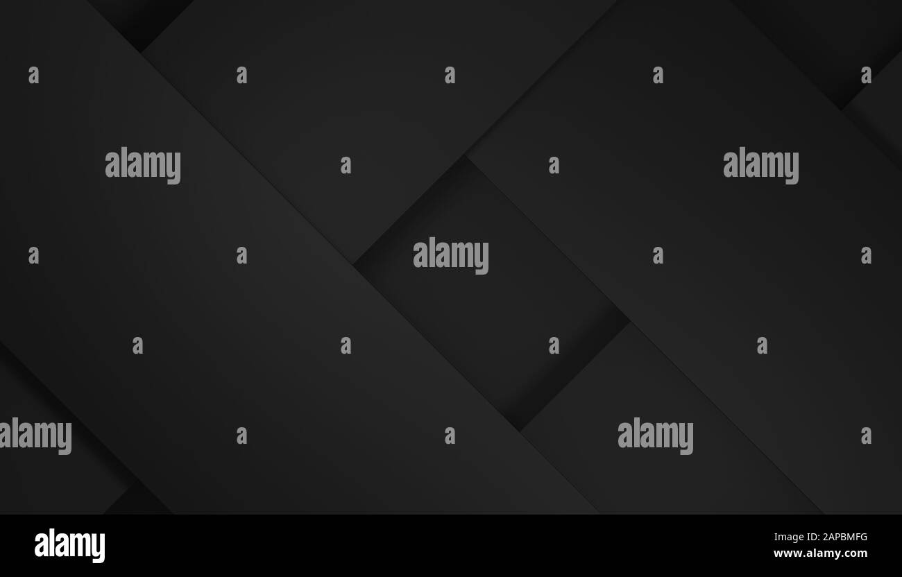 fond minimaliste dans des tons noirs avec des formes géométriques diagonales. image de rendu 3d. copyspace Banque D'Images