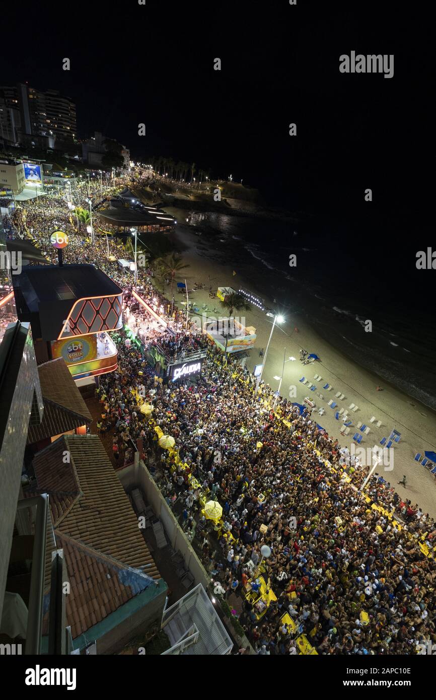 Carnaval Brésilien 2019 - À Salvador, Bahia, Brésil Banque D'Images