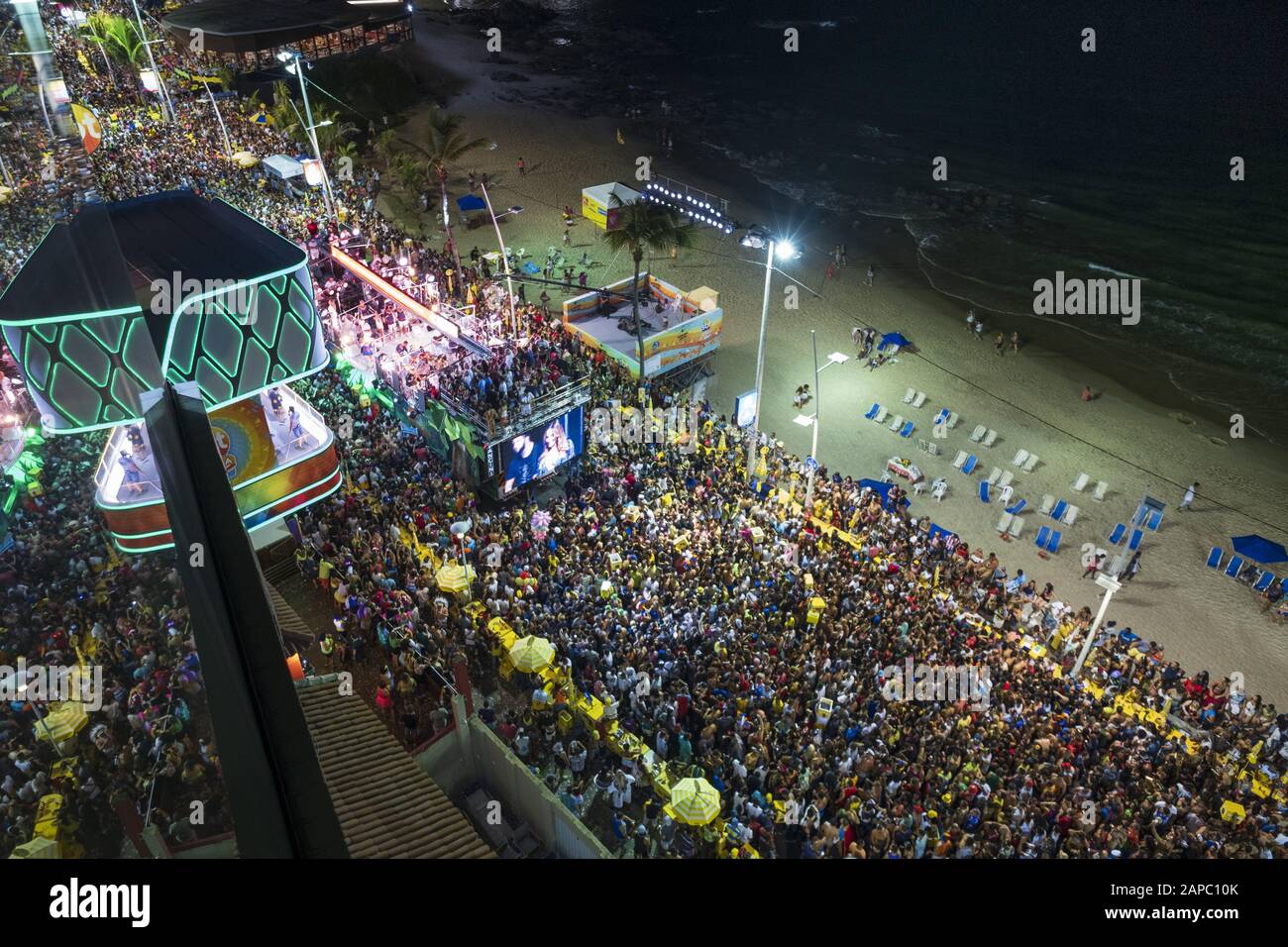 Carnaval Brésilien 2019 - À Salvador, Bahia, Brésil Banque D'Images