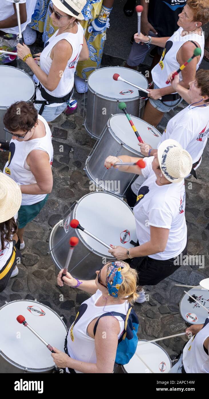 Carnaval Brésilien 2019 - À Salvador, Bahia, Brésil Banque D'Images