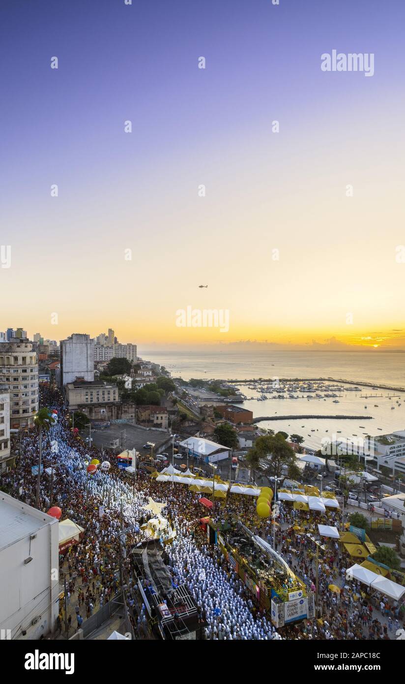 Carnaval Brésilien 2019 - À Salvador, Bahia, Brésil Banque D'Images