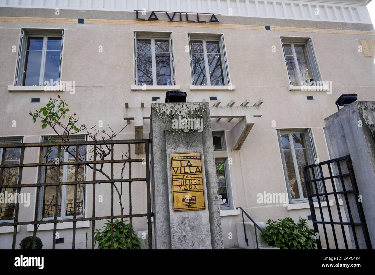 La Villa, restaurant de cuisine française Thierry Marx, Hôpital Edouard Herriot, Lyon, FranceLyon, France Banque D'Images