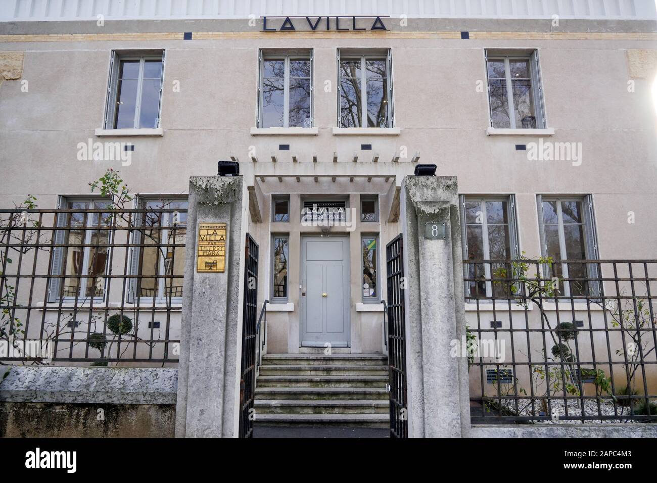 La Villa, restaurant de cuisine française Thierry Marx, Hôpital Edouard Herriot, Lyon, FranceLyon, France Banque D'Images