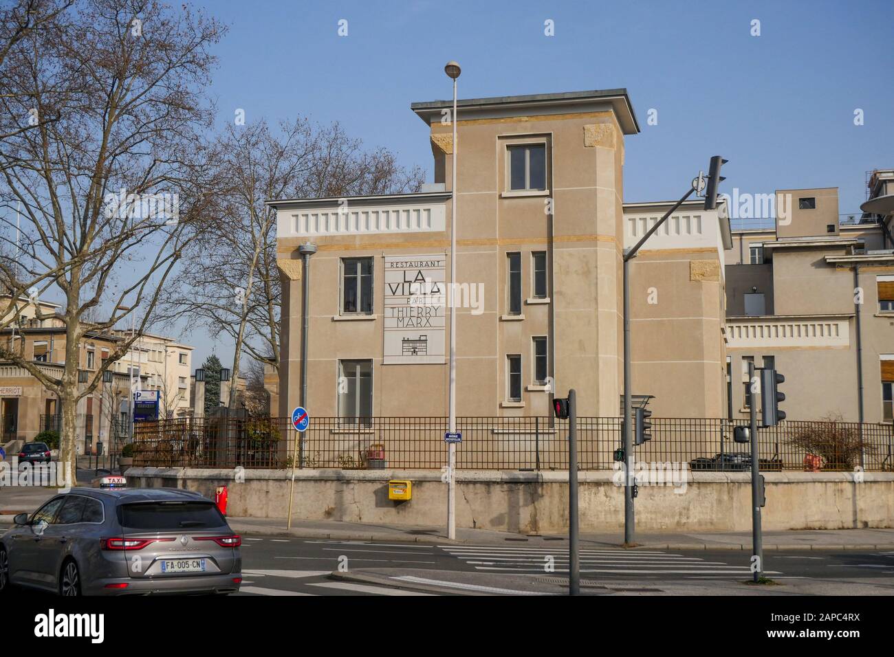 La Villa, restaurant de cuisine française Thierry Marx, Hôpital Edouard Herriot, Lyon, FranceLyon, France Banque D'Images