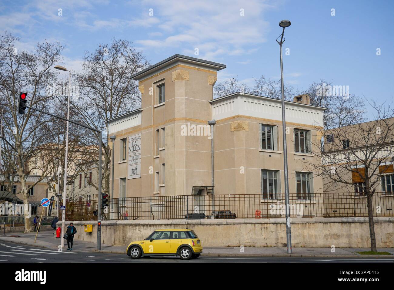 La Villa, restaurant de cuisine française Thierry Marx, Hôpital Edouard Herriot, Lyon, FranceLyon, France Banque D'Images