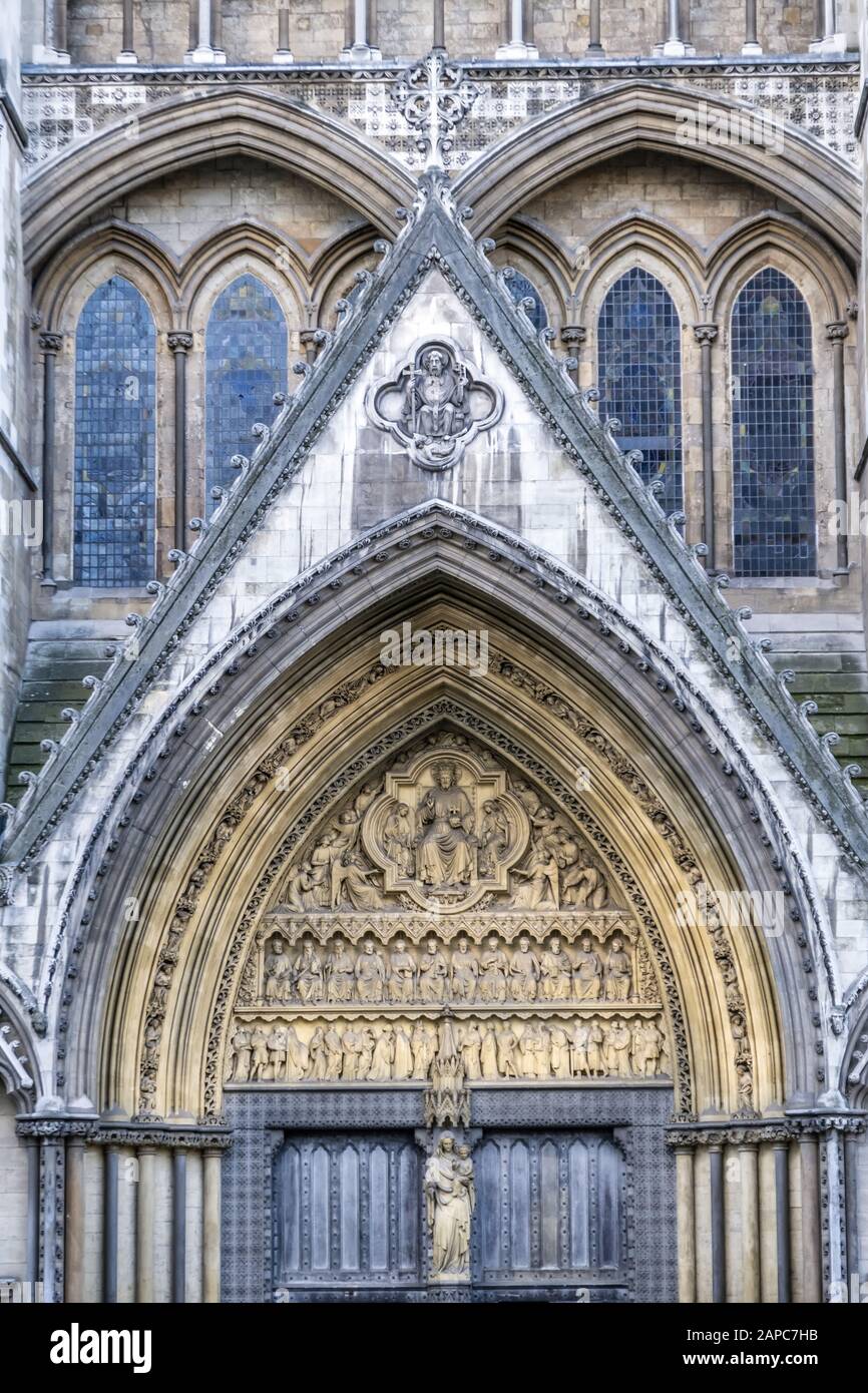 Abbaye de Westminster - l'église du couronnement à Westminster, Londres Banque D'Images