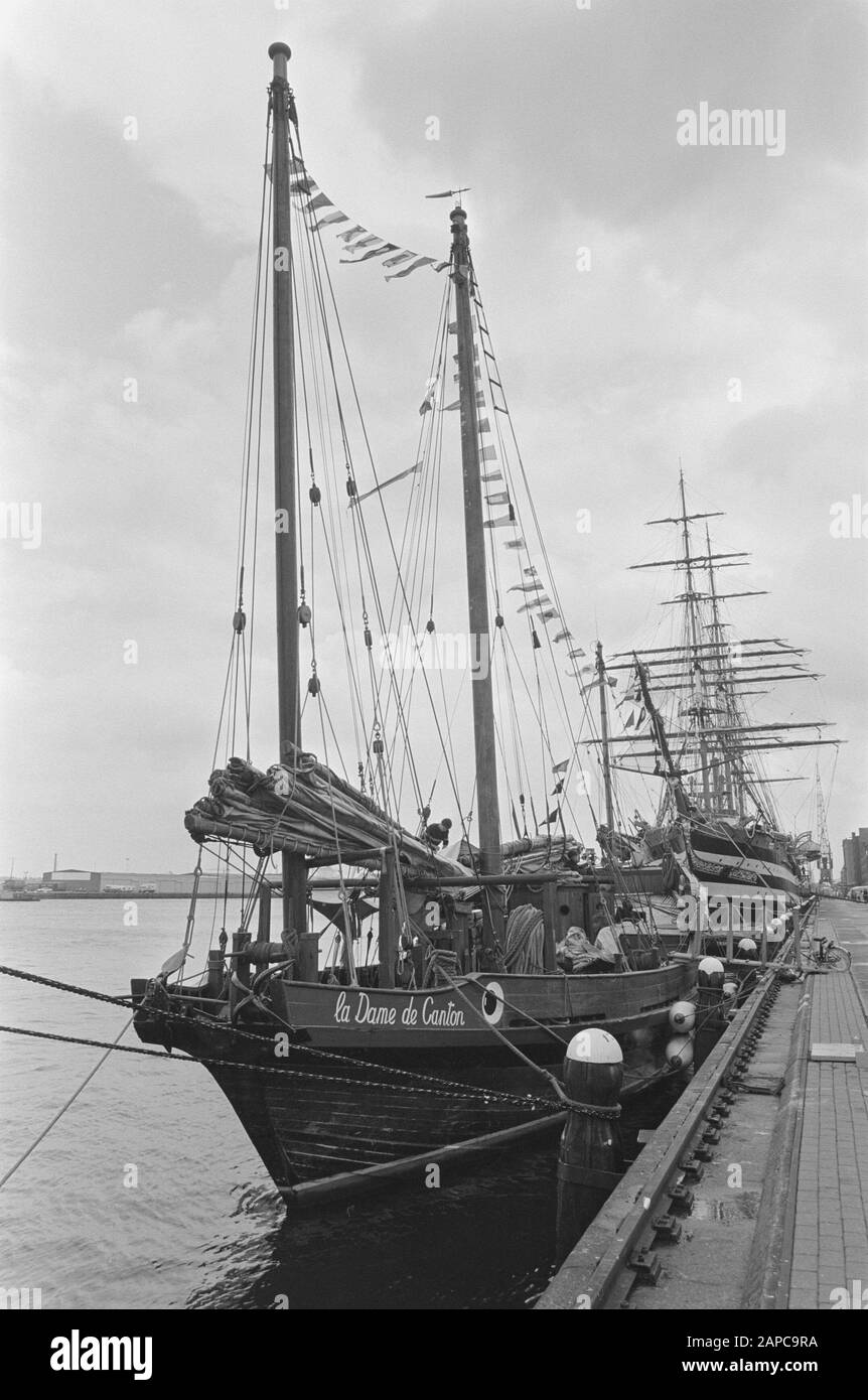 Arrivée Amerigo Vespucci For Sail Amsterdam Date : 29 Juillet 1985 Mots Clés : Arrivées Banque D'Images