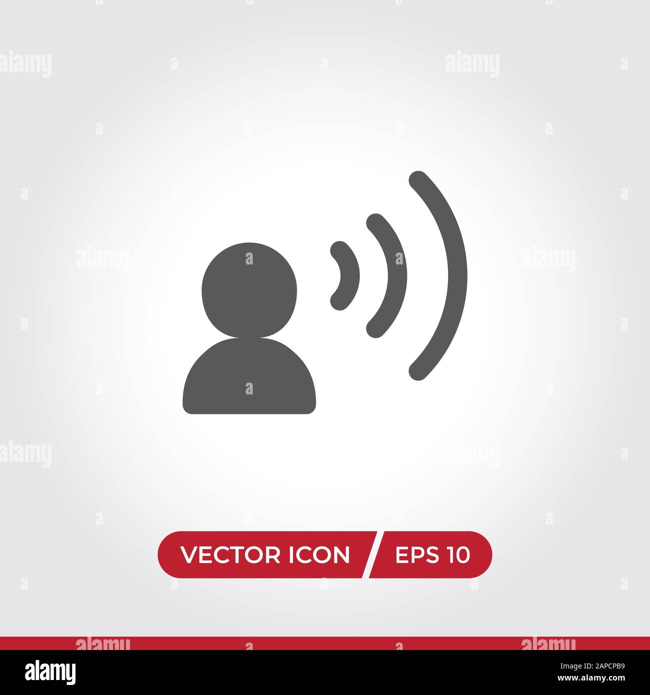 Vecteur d'icône de parole. Connexion simple dans un style de design moderne pour le site Web et l'application mobile. EPS10 Illustration de Vecteur