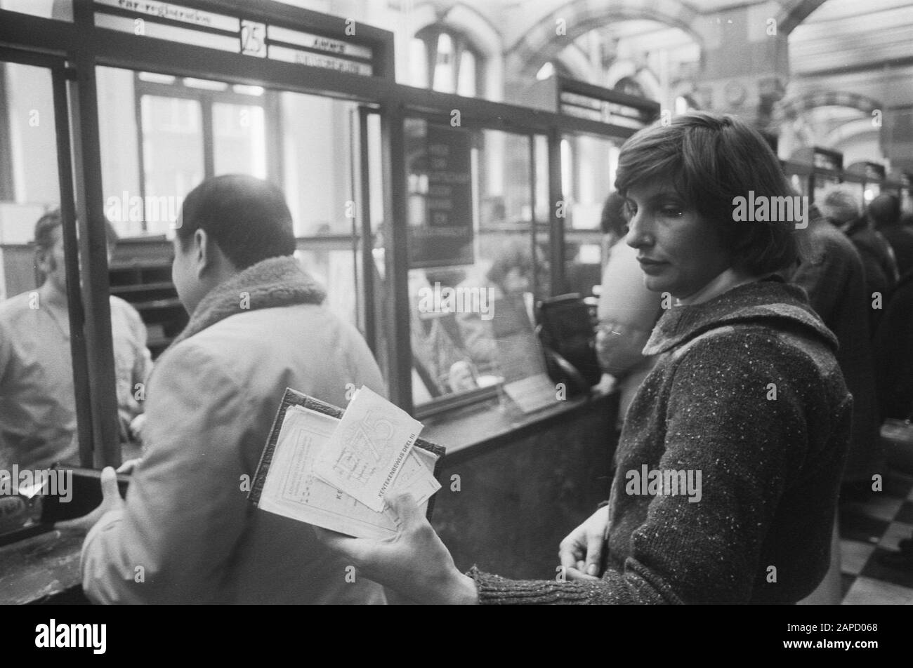 Certificat d'enregistrement de prise en charge partie III 1976 Date : 29 janvier 1976 Banque D'Images
