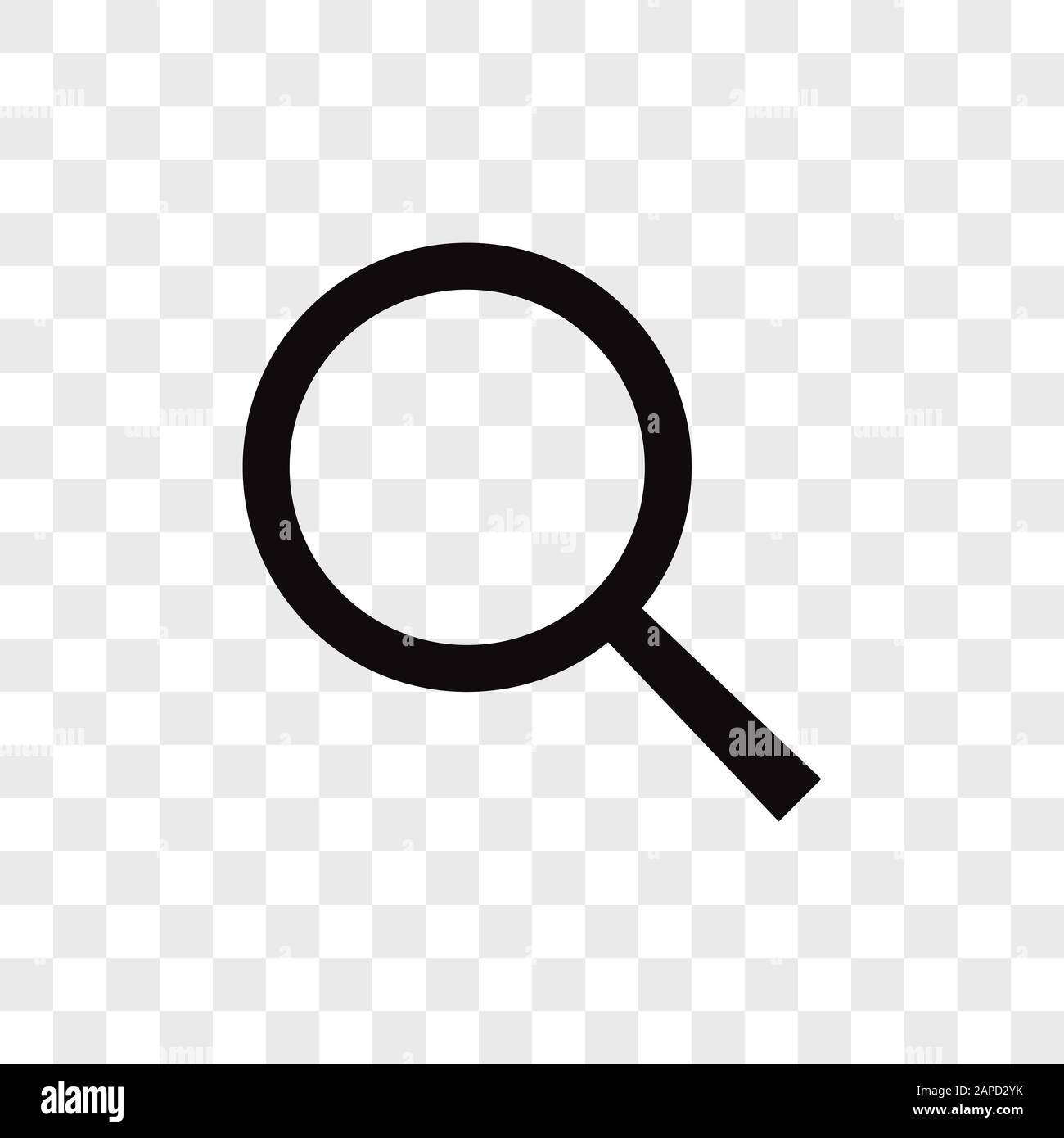 Icône vecteur de recherche, symbole loupe en verre dans un style de design moderne pour le site Web et l'application mobile Illustration de Vecteur