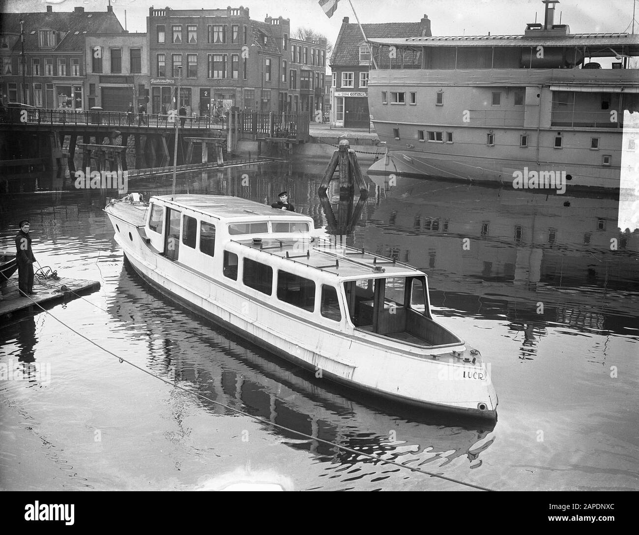 Annotation Lucretia Commandantsloop: Affectation Marvo. En service de 1945 à 1975 Date: 26 janvier 1953 mots clés: Marine, navires militaires Nom de l'institution: Marvo Banque D'Images