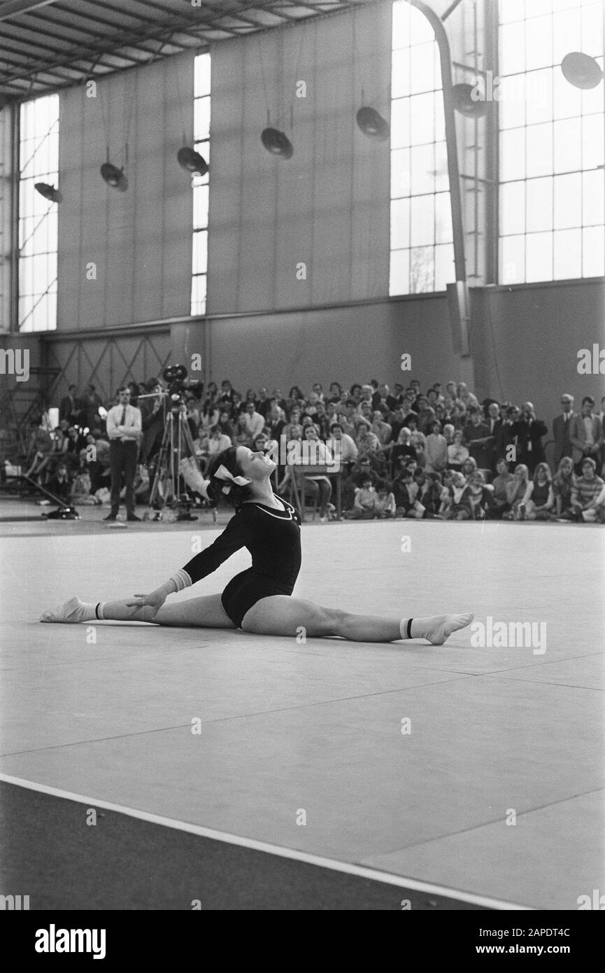 Porte-médaille personnalisé de gymnastique rythmique, nom