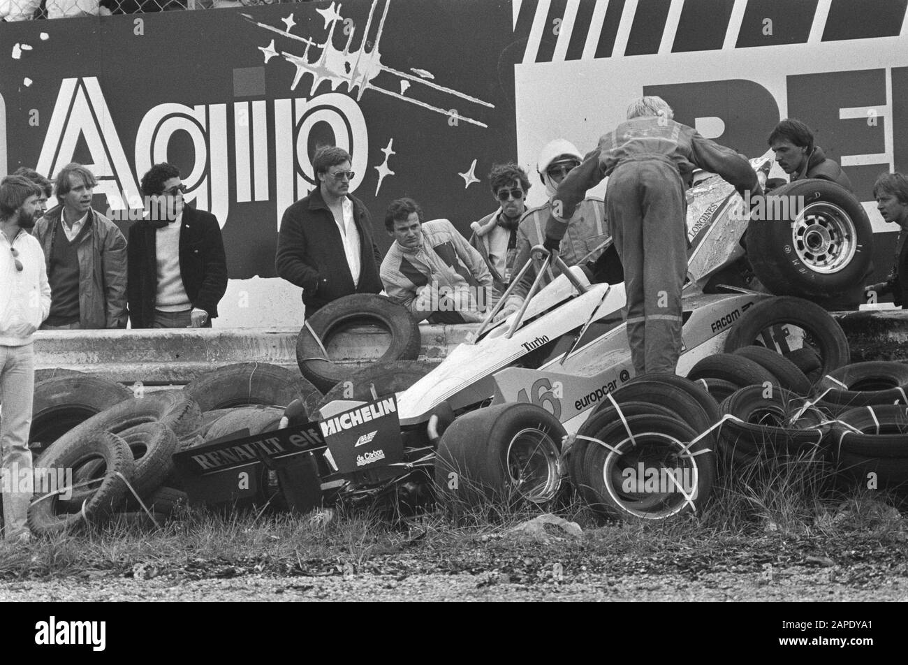 Grand Prix des Pays-Bas à Zandvoort; voiture de René Arnoux en train de garde; Banque D'Images