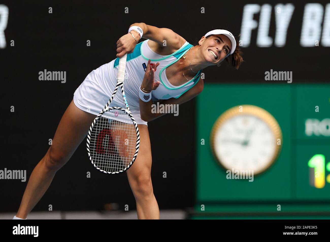 Melbourne, Australie. 23 janvier 2020. Ajla Tomljanovic, d'Australie, est présente lors du deuxième match-tour de l'ATP Australian Open 2020 au Melbourne Park, Melbourne, Australie, le 23 janvier 2020. Photo De Peter Dovgan. Crédit: Uk Sports Pics Ltd/Alay Live News Banque D'Images