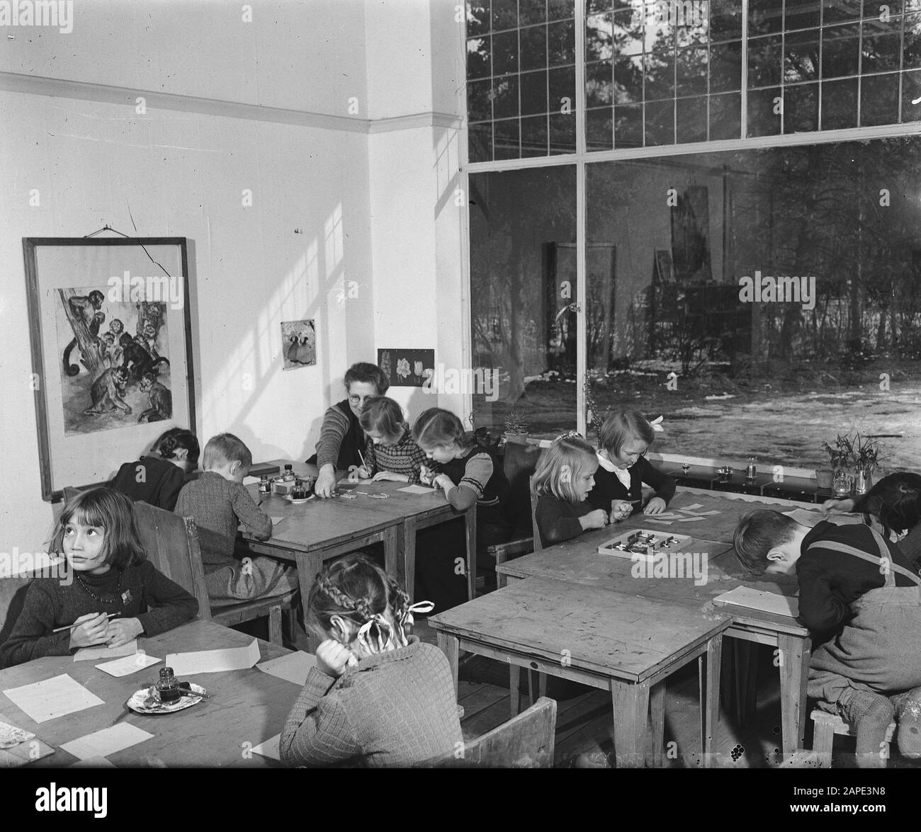 De Werkplaats Van Kees Boeke Datum : 1er Mars 1946 Banque D'Images