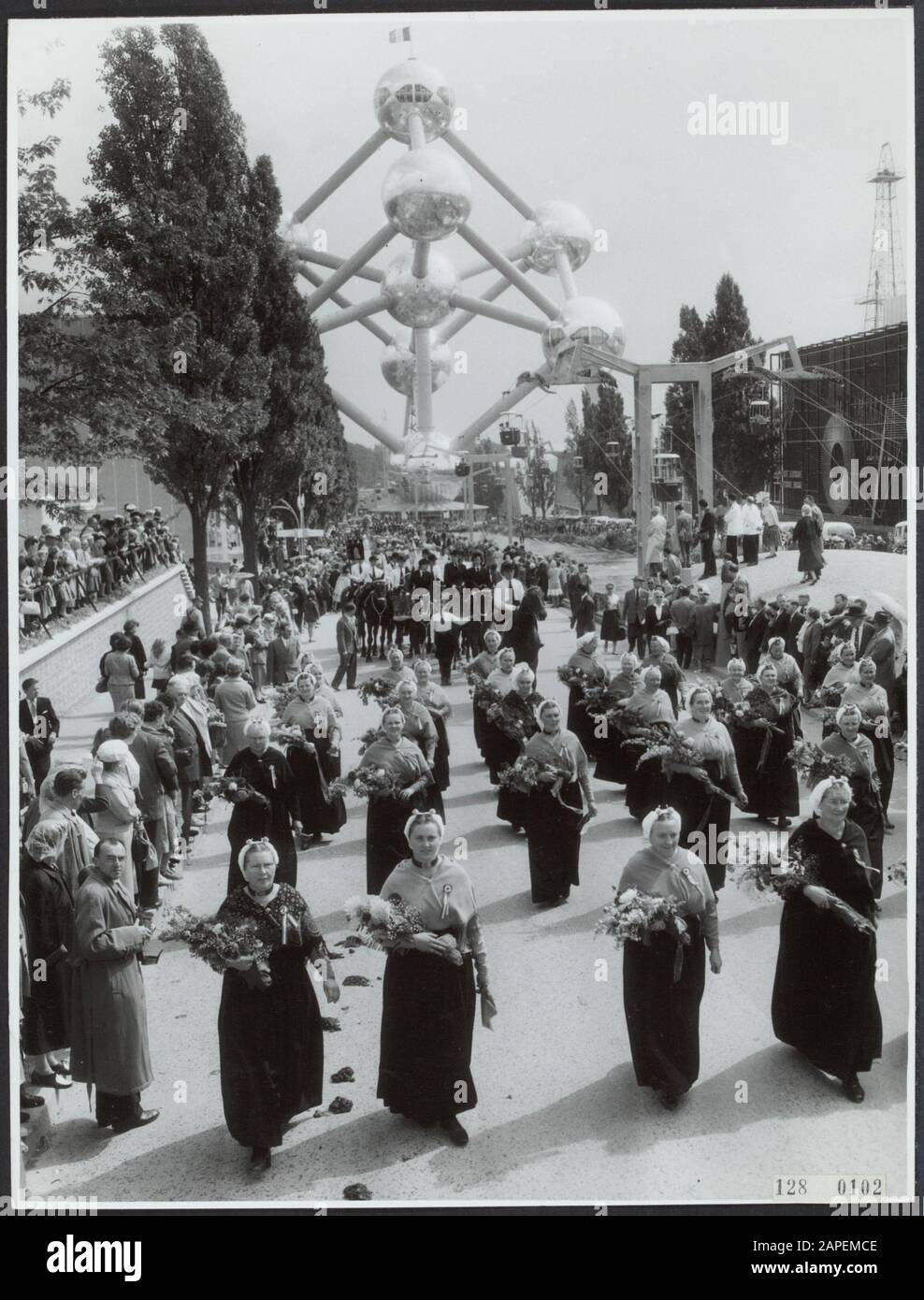 Sites touristiques, exposition à bruxelles Date : 12 septembre 1958 mots clés : expositions, expositions Banque D'Images