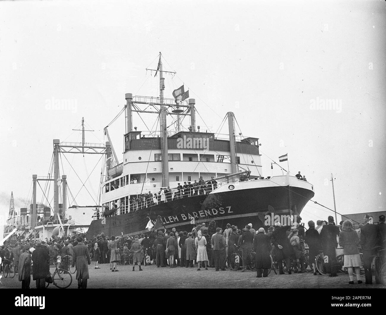Arrivée Willlem Barentsz Date: 21 May 1947 Mots Clés: Arrivée Nom Personnel: Willlem Barentsz Banque D'Images
