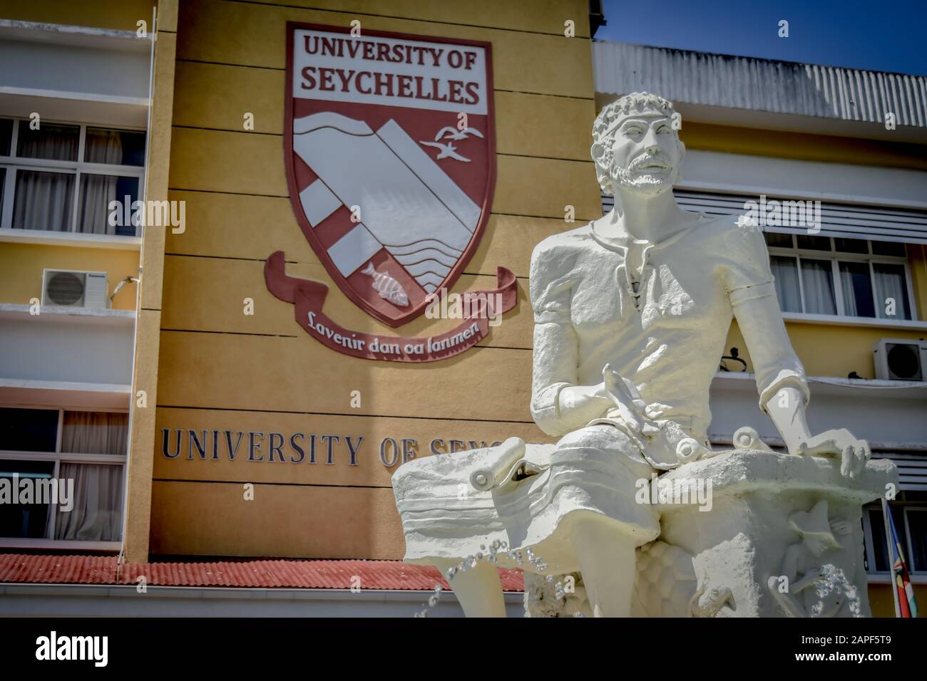 Une représentation visuelle de l'Université des seychelles le meilleur point de repère Banque D'Images