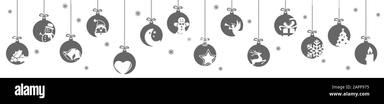 Collection de boules de suspension de couleur noire avec différentes icônes abstraites pour Noël et l'heure d'hiver concepts Illustration de Vecteur Collection de boules de suspension de couleur noire avec différentes icônes abstraites pour Noël et l'heure d'hiver concepts Illustration de Vecteur