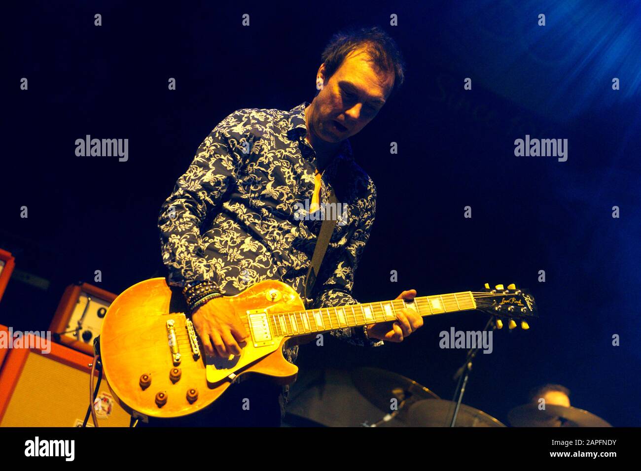 Mark Abrahams de Wishbone Ash vit au concert « Music & Stories 2020 » au Tempodrom. Berlin, 21 janvier 2020 | utilisation dans le monde entier Banque D'Images
