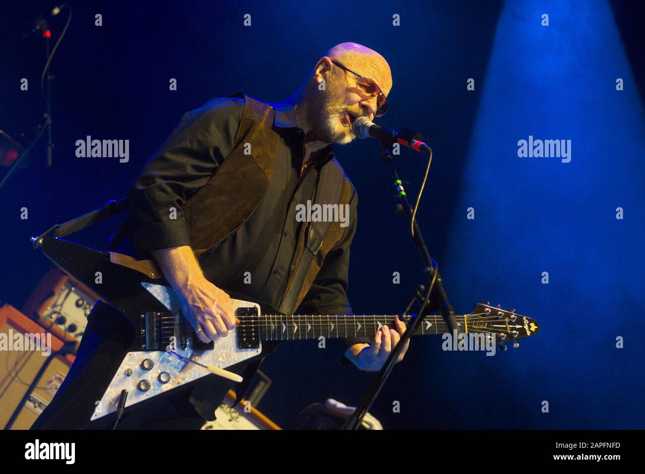 Andy Powell, de Wisbone Ash, vit au concert « Music & Stories 2020 » à Tempodrom. Berlin, 21 janvier 2020 | utilisation dans le monde entier Banque D'Images